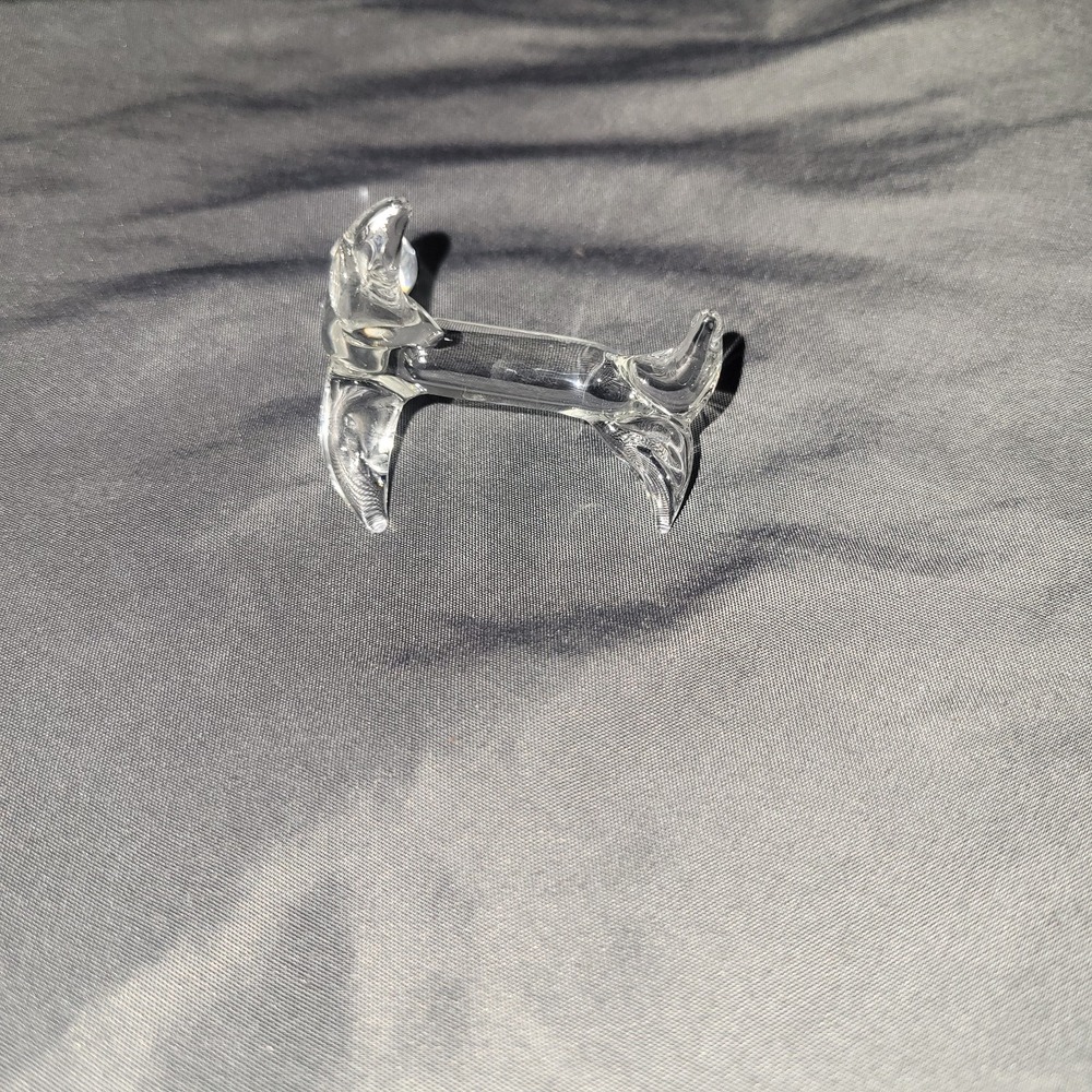Vintage Clear Blown Glass Seal With A Ball - Picture 6 of 6